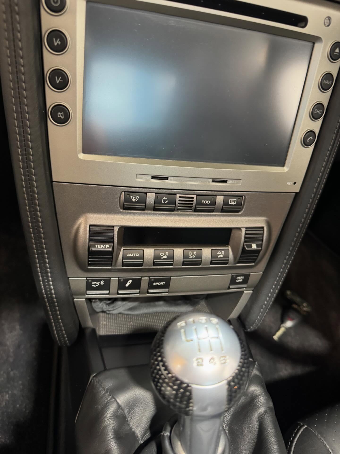 After: restored climate control switches with renewed markings